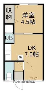 コーポいくた【7号室】の間取り