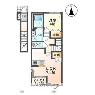 アーバンハイツ南原【2階】の間取り