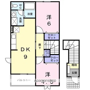メゾン セレーノ A【2階】の間取り