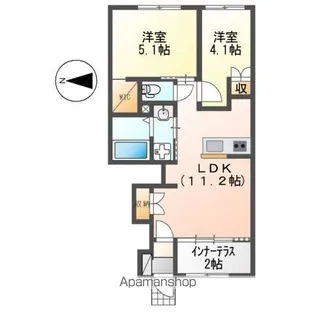 )LIGHT SNOW【1階】の間取り