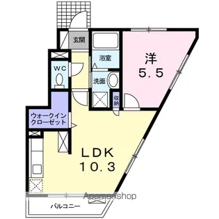 プラシード【1階】の間取り