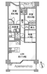 愛知県名古屋市瑞穂区日向町2丁目【テラスハウス】の間取り