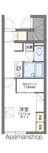 レオパレス富堂【1階】の間取り