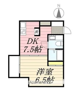 ベルクムントハイム【402号室】の間取り