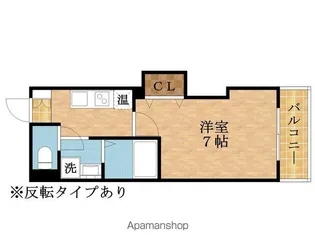 みおつくし城北【203号室】の間取り