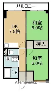 函館バス高盛マンション【5階】の間取り