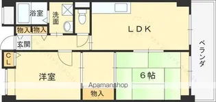 カーサ・ざぶ【8階】の間取り