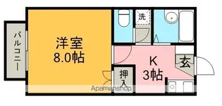ファミール堀部Ⅲ A棟【2階】の間取り