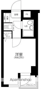 フェルテロアール祐天寺【6階】の間取り