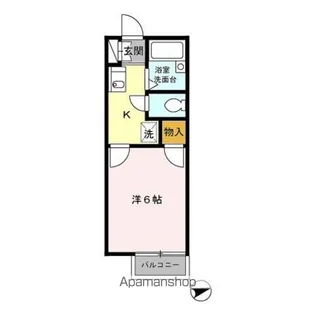 ピュアパレス 壱番館【1階】の間取り