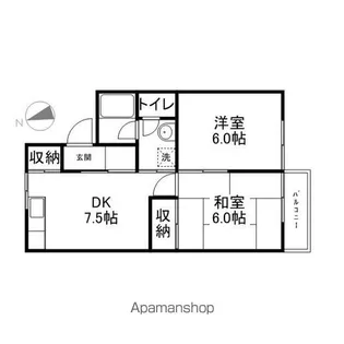 レイクハイム瀬田【2階】の間取り