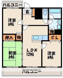 サンリーラ【3階】の間取り