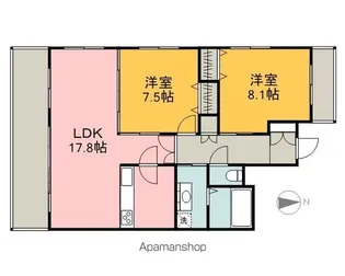 サウスヒルズA−CITYⅡ【501号室】の間取り