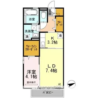 カーサ フェリーチェ【1階】の間取り