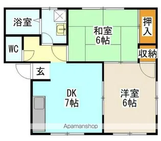 メゾンクレール【2階】の間取り