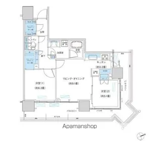 パークシティ柏の葉キャンパス ザ・ゲートタワー ウエスト【9階】の間取り