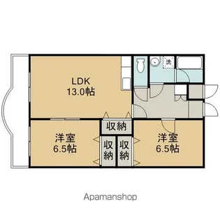 エンジェルパークサイドⅠ【1B号室】の間取り