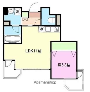 フェリシダ五橋【9階】の間取り