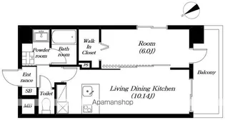 R−ⅦCOURT【504号室】の間取り