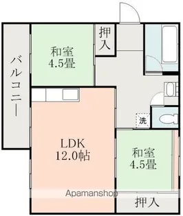 MIN谷山【5階】の間取り