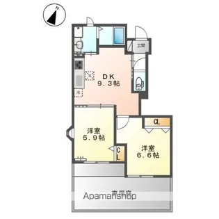 アイディール【1階】の間取り