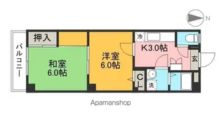 吉川マンション【2階】の間取り