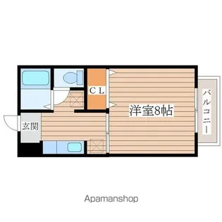カーサ・ブランシェB【2階】の間取り