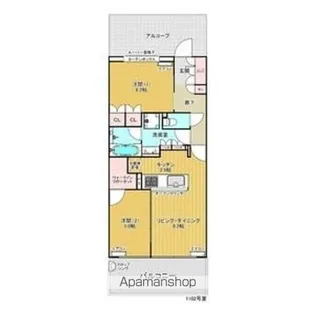 シエリア本郷駅前【1102号室】の間取り
