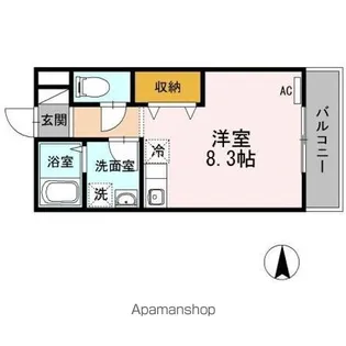 オリーヴァ花畑【3階】の間取り