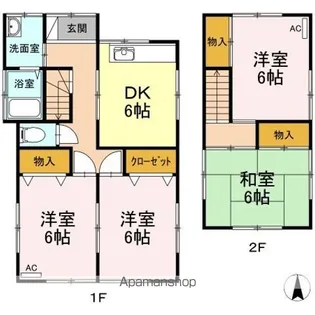 愛媛県松山市土居田町【一戸建】の間取り
