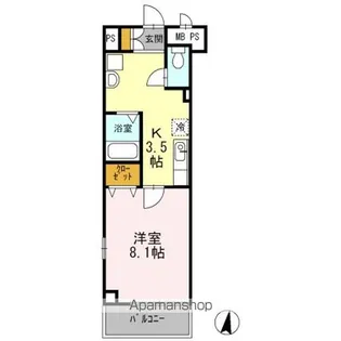 シェソワ【3階】の間取り