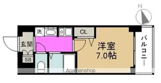エスリード新梅田【5階】の間取り