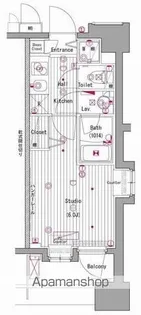 グランド・ガーラ横濱元町【7F-17号室】の間取り