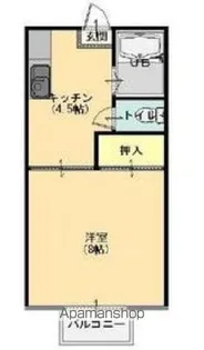 サンパレス西新町D【2階】の間取り