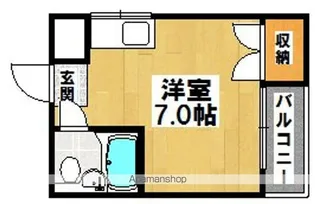 コーポロイヤル【405号室】の間取り