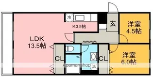 エクセレンス上野【2階】の間取り