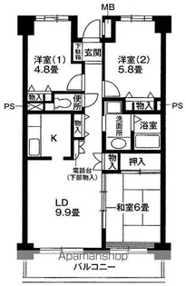 ベルストーン本牧【4階】の間取り