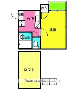 福岡県福岡市博多区住吉4丁目【アパート】の間取り