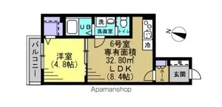 グランダ千葉【1階】の間取り