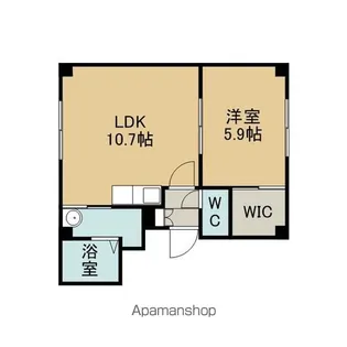 エルドラード栄町B【102号室】の間取り