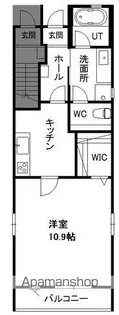 HILLS RESIDENTIAL E【101号室】の間取り
