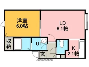 クレール【3階】の間取り