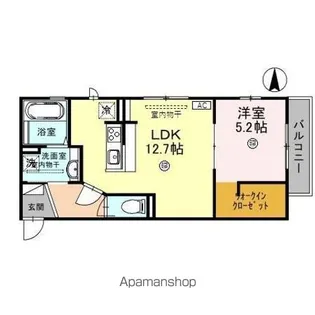 クラベール【3階】の間取り
