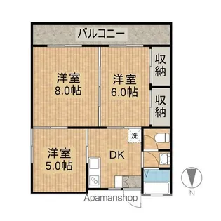 大野マンション【2階】の間取り