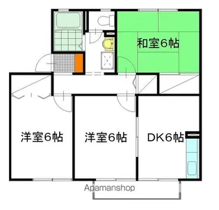 メロウウィング A棟【202号室】の間取り