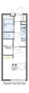 レオパレスパレスブリーズ【1階】の間取り