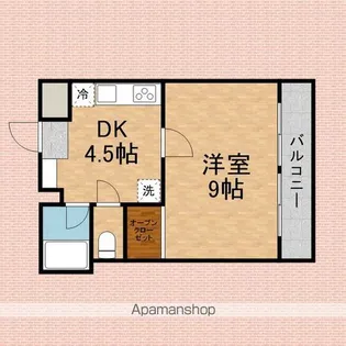 レヂオンス新所沢【206号室】の間取り