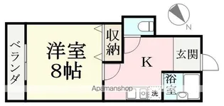希林館【308号室】の間取り