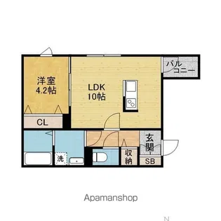 RIEMON蛍池【2階】の間取り