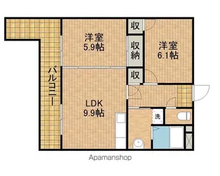マンションマスカット【302号室】の間取り